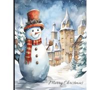 Snowman Christmas Composition Notebook | 120 Lined Pages | 7.5 x 9.25 in | Holiday Writing Journal for Kids, Students & Winter Lovers