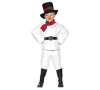 Snowman Christmas Fancy Dress Costume Kids Unisex Small - Age 4-6