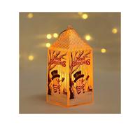 (snowman) Christmas kindergarten small gift Christmas Eve cake baking decorations children's portable night light ornaments pendant