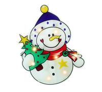 (Snowman) Christmas Tree Hanging LED Lights Window Display Santa Reindeer Home Decorations