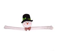 Snowman Christmas Tree Ornament Hugging Branches - Red White Cloth Figure for Wedding Party Xmas Bauble Display 19cm(Snowman)