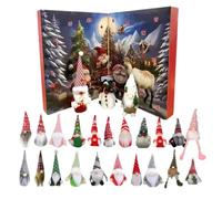 Snowman Countdown Display Holiday Decorative Calendar Festive Coat with Tilting Compartments at the Bottom Ideal for Home Party Celebration, 8.27x8.27