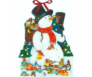 Snowman Cut out Advent Calendar Coppenrath Christian Kämpf huge 45 x 60 cm