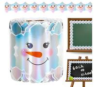 Snowman Design Notice Board Frame - Seasonal Decorative Sash for the Notice Board - Decorative Seal for Christmas Decorations | for Parties Winter Holidays School Classroom Meeting Room