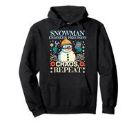 SNOWMAN ENGINEER PRECISION CHAOS REPEAT Pullover Hoodie