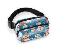 Snowman Fanny Pack for Women Men Adjustable Waist Bag Belt Bag for Travel Sports Hiking, style, 20x13cm