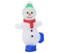 vidaXL LED Christmas Acrylic Snowman Figure Indoor and Outdoor Xmas Decoration
