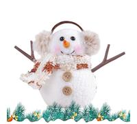 Snowman Figurines - 10 x 7 x 7 cm, Light Up Christmas | Table Decor with Scarf and Earmuffs | Holiday Collectibles - Perfect Centerpiece For Home, The Bure