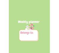 Snowman girl weekly planner: Undated with Fun Illustrations for School, College & Daily Organization