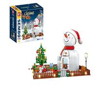 Snowman House Building Set, Christmas Building Kits, Building Blocks Compatible with Lego - 573 Pieces