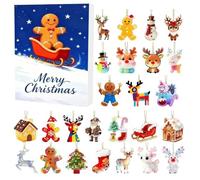 Snowman In D Christmas Countdown | 24 Day 2D Acrylic Toy,Calendar Of The Man In D - For Parties Classroom Office Wall Tree Adults