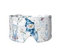 Snowman in Winter Double-Sided Printed Eye mask, Soft and Light-Blocking, Suitable for Travel and Home