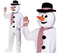 Wicked Costumes Adult Deluxe Snowman Fancy Dress Mascot - One Size