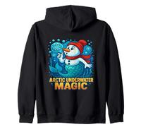Snowman Mermaid for Marine Biologists - Arctic Fantasy Magic Zip Hoodie