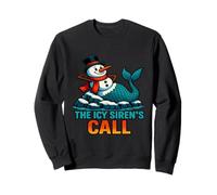 Snowman Mermaid for Oceanographers - The Icy Siren’s Call Sweatshirt