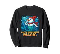 Snowman Mermaid Underwater Adventure - Arctic Fantasy Magic Sweatshirt