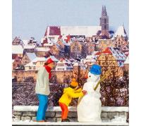 Snowman Motif Box - Figure set (x3) Preiser 99603