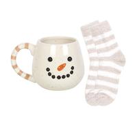 Snowman Mug and Sock Set Something Different Multi One Size