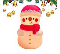 Snowman Night Light, Led Christmas Lamp, 3.66x3.54in Cute Winter Decor, Authentic Christmas Nightlight, Soft Warm Glow for Bedroom, Living Room, Study Dorm, Holiday Use