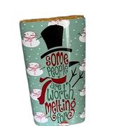 Snowman,novelty, funny, themed Chocolate Bar gift.For Christmas. (One SIze, Salted Caramel)