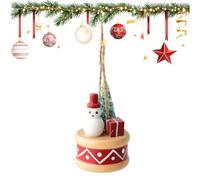 Snowman Ornaments - 3d Hangable Figurine, Mini Snowman Decoration, Charming Design for Festive Ambiance, Indoor and Outdoor Use, Premium Holiday Ornament, Wreath Accessory for Garden Entryway Living