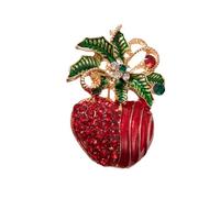 Snowman Pin Alloy Christmas Tree Decoration with Diamonds Rhinestones Holiday Adults Festive Diamonds Brooch Elegant Snowman Jewelry