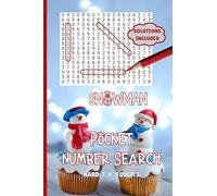 Snowman Pocket Number Search Hard (Christmas Pocket Puzzles)