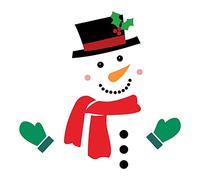 Snowman Refrigerator Magnets Christmas Decorations Magnet Stickers Xmas Holiday Decorations For Fridge Metal Door Cabinets Garage Door Paste Stickers for Girls 10-12 Sparkly Stickers (Red, One Size)