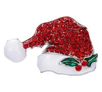 Snowman Santa Claus Tree Bell Enamel Pin for Women, Klein, Non-precious metal