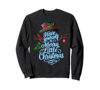 Snowman Shape Have Yourself A Merry Little Christmas Vintage Sweatshirt