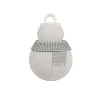 Snowman Shape Hot Water Bottle with Thickened Silicone Antileak Warm Bag for Home Use Easy to Fill Warm Bottle for Cold Weather