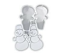 Snowman Shaped Silicone Mold Fondant Chocolate Cake Dessert Decorating Tool Lollipops Candy Molds Cake Decorating Supplies and Snowman Molds