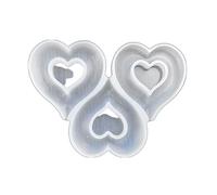 Snowman Silicone Mold Lollipops, 3 Empty Hearts