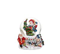 Snowman Snow Globe with Fir Tree on Base with Winter Landscape, Dimensions H/W/Diameter Ball: Approx. 9 x 8 cm/Diameter 6.5 cm