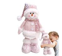 Snowman Soft Toy, Cute Retractable Snowman Plush | Decorative Hat for Floor, Fireplace | Indoor Decoration Table Party Window Christmas Home