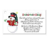 Snowman Soup Tags Labels for Funny Christmas Kids Activity and Schools (50)