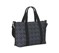 Snowman Stars and Snowflakes Print Lightweight Foldable Travel Hand Bag for Women Men Vacation Outdoor Adventures