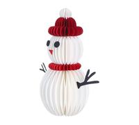 Snowman Table Centerpieces - 3D Paper Christmas Snowman Decor | Handmade Ornament Winter Decor for Party Shelf Desk Mantel Fireplace Stocking Stuffer Home Families Kids Interior Designers