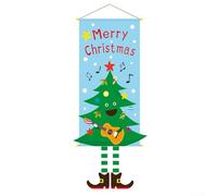 Snowman Theme Xmas Banner For Indoor/Outdoor Use Create A Merry Atmosphere This Holiday Season (D)