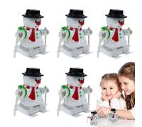 Snowman Win - Christmas Clockwork Toys, Fun Stocking Stuffers Goody Bag Fillers, Toy Stuffer, Mechanical Snowmans Toy for Kids Holiday Home Decor Classic Party Favors, Frosty Figure, White