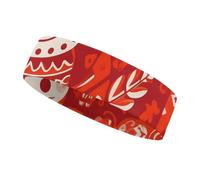 Snowman Window Grilles Sports Sweatband 15" Polyester Hairband Absorbent Quick-Dry Headband for Running, Yoga