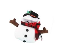 Snowmen Dog Clothing Set for 5 15kg, L | Winter Warm Elastics Fabric Easyly Zippers Outfit for Small Media Dogs Comfortable Outdoor Activity