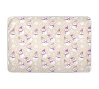 Snowmen Lavender and Beige Extra Large Resuable Baby Bed Pad Waterproof Washable Underpads Wetting Cover Skin-Friendly Incontinence Pads for Baby Boys Girls , 52" L x 34" W