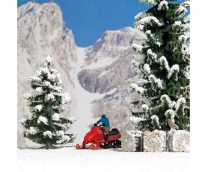 Snowmobile Action Set - caterpillar drive and driver HO/OO Gauge Busch 7818