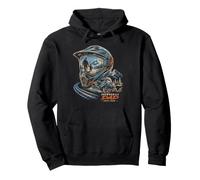 Snowmobile Dad Family Crew Mountain Ride Pullover Hoodie