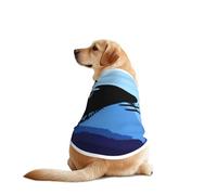 Snowmobile Print Dog Outfit Sleeveles, Funny Pet Dog Clothes Machine Washable Shirt Vest For Medium Large Dogs