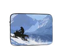 Snowmobile Print Laptop Sleeve 12 inch, Ultra-Thin Computer Bag Notebook Computer Tablet Laptop Bag for Office Daily Commute