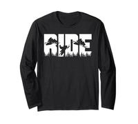Snowmobile Ride Forest Funny Outdoor Racing Adventure Long Sleeve T-Shirt