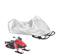 Snowmobile Trailer Cover - Weather Proof Snow Shelter, Sun Blocking Fabric | Extendable Rope Plug, Non-Marking Hood Insert, Winter Sleigh Wrap