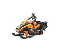 Snowmobile with Driver and Accessories